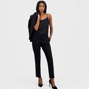 Bar III Flat Front Straight Leg Dress Pants Black Women’s Size 8